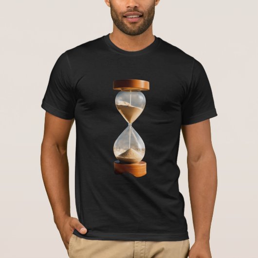 Zeitlose Eleganz: Design des Hourglass-T - Shirt" T-Shirt (Vorderseite)