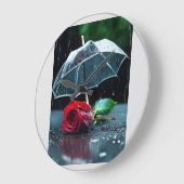 "Zeitlose Eleganz: Eine Uhr an der Wand, die (Winkel)