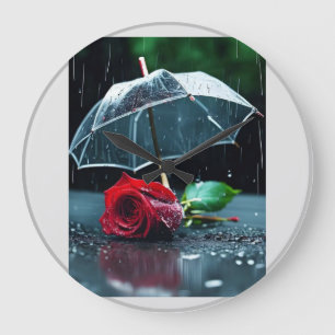 "Zeitlose Eleganz: Eine Uhr an der Wand, die