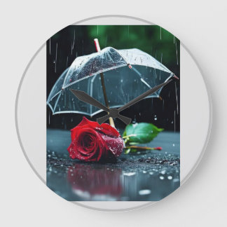 "Zeitlose Eleganz: Eine Uhr an der Wand, die