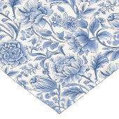 Zeitlose Eleganz: Französisches blaues Shabby Chic Großer Tischläufer (Ecke)