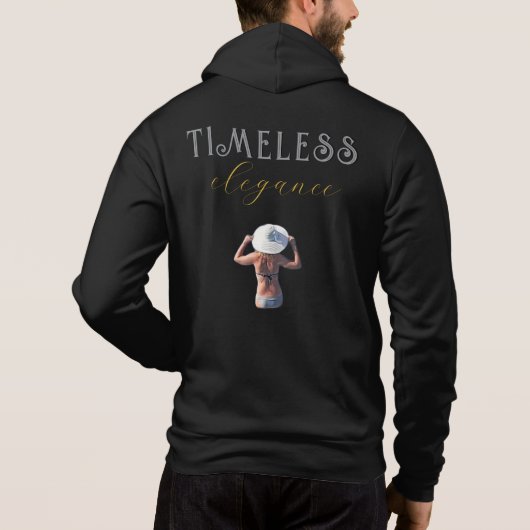 Zeitlose Eleganz Hoodie (Rückseite)