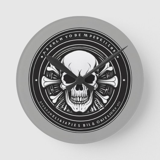 Zeitlose Eleganz: Inspirierte Wall-Clock-Gestaltun Runde Wanduhr (Vorderseite)