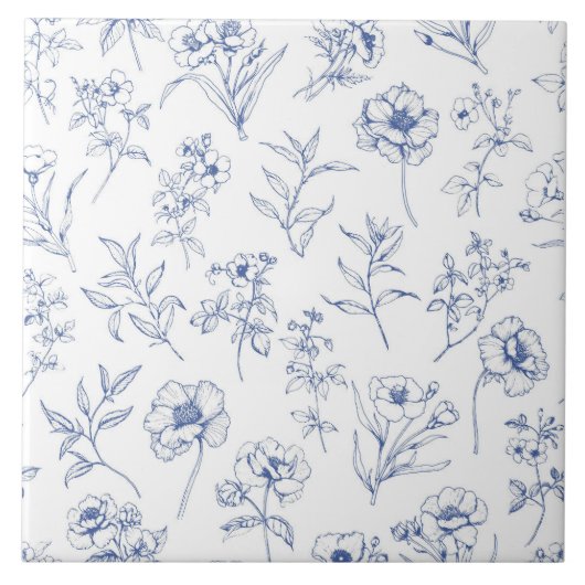 Zeitlose Eleganz Muster  Fliese (Vorderseite)