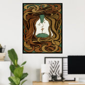 Zeitlose Eleganz: Peter Behrens' The Kiss Poster (Heimbüro)