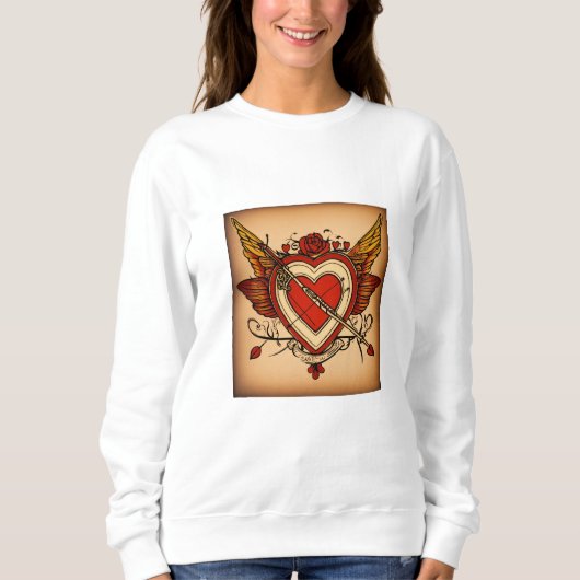 Zeitlose Eleganz: Premium Women's T-Shirt Sweatshirt (Vorderseite)