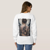 Zeitlose Eleganz: Premium Women's T-Shirt Sweatshirt (Schwarz voll)