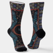 Zeitlose Eleganz Traditionelles Stoffmonogramm Socken (Gewinkelt)