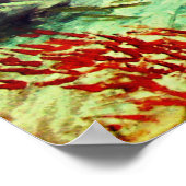 Zeitlose Eleganz: Van Gogh's verwitterte Sonnenblu Poster (Ecke)