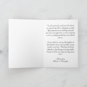 Zeitlose Eleganz: Violet Wedding Danke Cards (Innenseite)