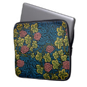 Zeitlose Eleganz: William Morris Weinmuster Laptopschutzhülle (Vorderseite Links)