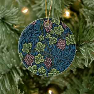 Zeitlose Eleganz: William Morris's Weinmuster Keramik Ornament