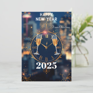 Zeitlose Eleganz: Willkommen 2025 Einladung