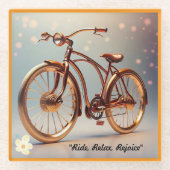 Zeitlose Fahrten Glasuntersetzer (Vorderseite)