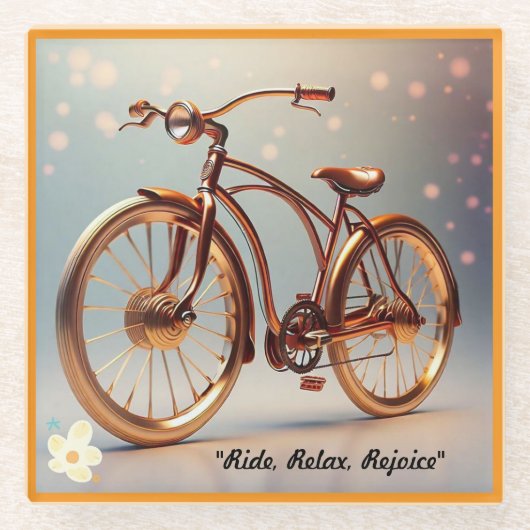 Zeitlose Fahrten Glasuntersetzer (Vorderseite)