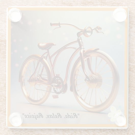 Zeitlose Fahrten Glasuntersetzer (Rückseite)