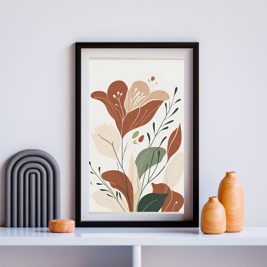 Zeitlose Flora Poster
