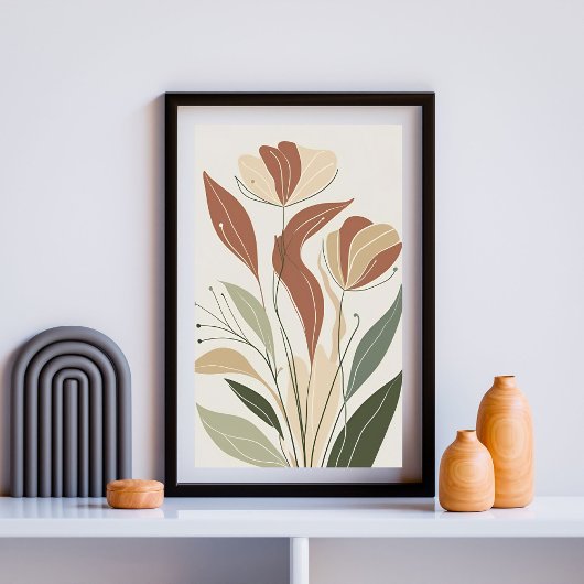 Zeitlose Flora VI Poster