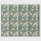 Zeitlose florale Elegance Geschenkwrake Geschenkpapier (Flach)