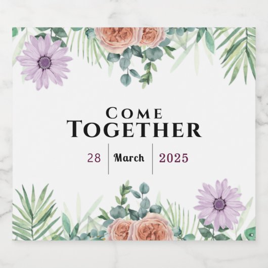 Zeitlose Freundschaft Bierflaschenetikett (Einzelnes Label)