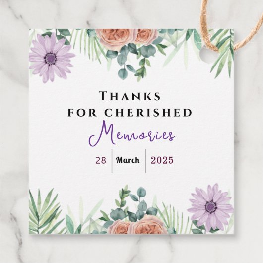 Zeitlose Freundschaft Geschenkanhänger (Rückseite)