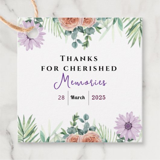 Zeitlose Freundschaft Geschenkanhänger (Vorderseite)