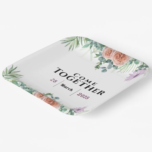 Zeitlose Freundschaft Pappteller (Gewinkelt)