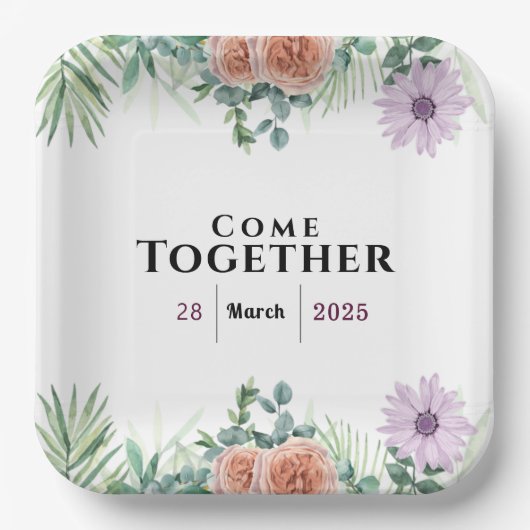 Zeitlose Freundschaft Pappteller (Vorderseite)