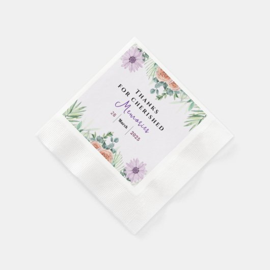 Zeitlose Freundschaft Serviette (Ecke)