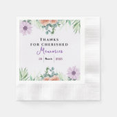 Zeitlose Freundschaft Serviette (Vorderseite)