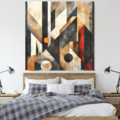 Zeitlose Geometrie Leinwanddruck (Insitu (Schlafzimmer))