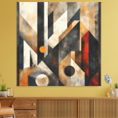 Zeitlose Geometrie Leinwanddruck (Insitu (Wohnzimmer))