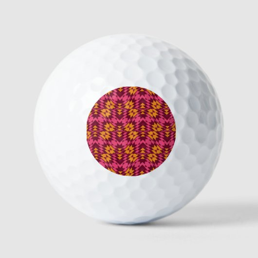 Zeitlose Geometrie: Nahtloses Muster Golfball (Vorderseite)