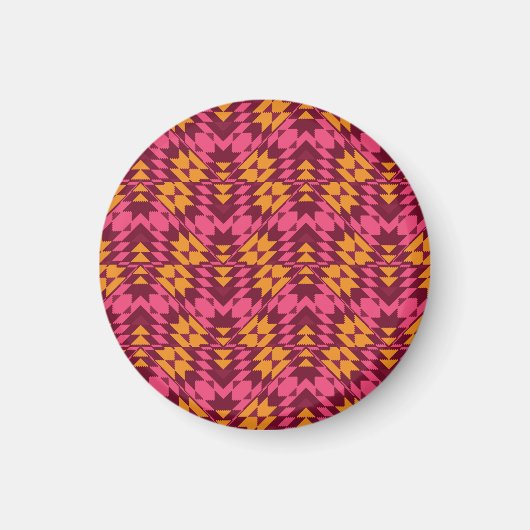 Zeitlose Geometrie: Nahtloses Muster Magnet (Vorne)