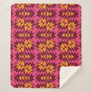 Zeitlose Geometrie: Nahtloses Muster Sherpadecke