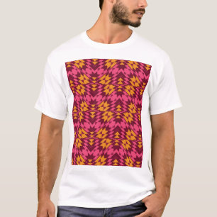 Zeitlose Geometrie: Nahtloses Muster T-Shirt