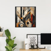Zeitlose Geometrie Poster (Heimbüro)