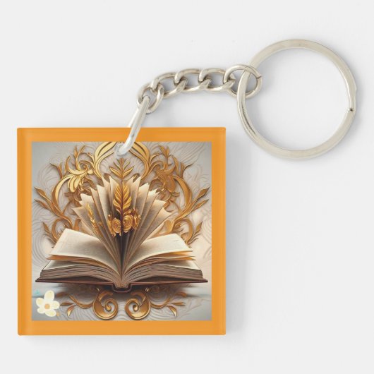 "Zeitlose Geschichten" Schlüsselanhänger (Rückseite)