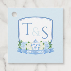 Zeitlose Ginger Jar Monogram Wappen Wedding Geschenkanhänger