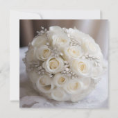 "Zeitlose Gnade: Ein Thema für Rose von Weißen Hoc Einladung (Rückseite)