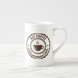 Zeitlose Grace: Elegante Knochen-China-Tasse mit E Porzellantasse