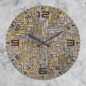 Zeitlose Harmonie: Piet Mondrian Wall Clock Große Wanduhr