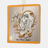 "Zeitlose Hingabe" Keramikornament (Links)