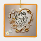 "Zeitlose Hingabe" Keramikornament (Rückseite)