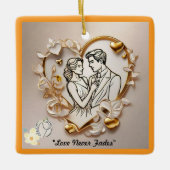 "Zeitlose Hingabe" Keramikornament (Vorderseite)