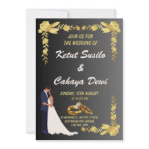 Zeitlose Hochzeit mit Braut und Bräutigam