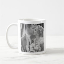 Zeitlose Hochzeitstag Bouquet Foto Tasse