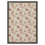 Zeitlose Hütte Stil verblasst florale Eleganz Tischdecke (Vorderseite)