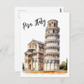Zeitlose Ikonen von Pisa Postkarte (Vorne/Hinten)