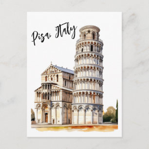 Zeitlose Ikonen von Pisa Postkarte
